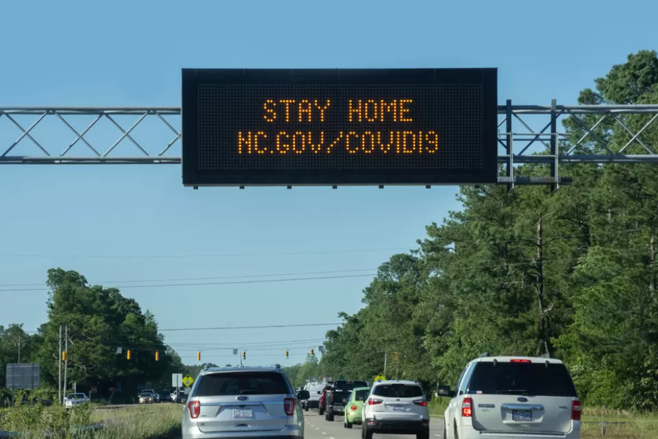 Highway Sign in North Carolina